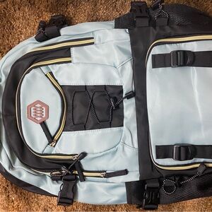Blue book bag